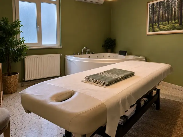Jakuzili, pencereli aydınlık masaj odası — Asmalı Mescit, Masaj Salonun
